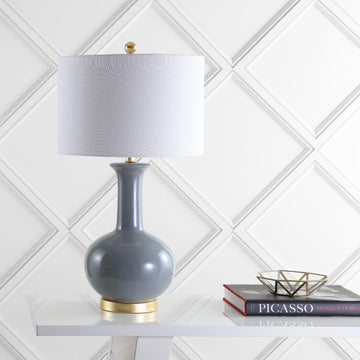 Brussels 27" Ceramic/Metal LED Table Lamp - JONATHAN Y